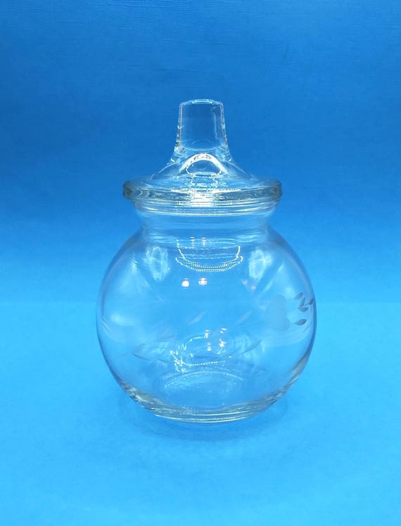 Vintage Princess House Heritage Crystal Round Apothecary Jar ~ Candy jar with Lid