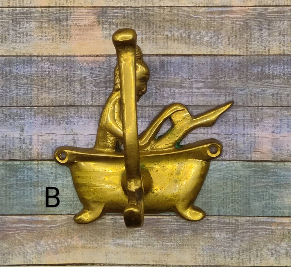 DECORATIVE ANTIQUE HOOK Victorian Bathroom Brass Cast - Etsy