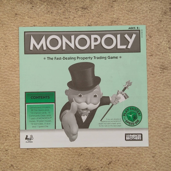 MONOPOLY GAME RULES ~ Instructions ~ Assorted Games ~ Rules ~ Classic ~ Choose ~  Adding more as found ~ Replacement Manual