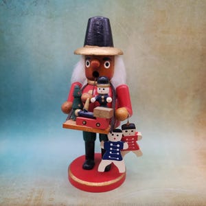 Vintage GERMAN MERCHANT SMOKER incense burner w/toys ~ Wooden ~ fREE sHIPPING