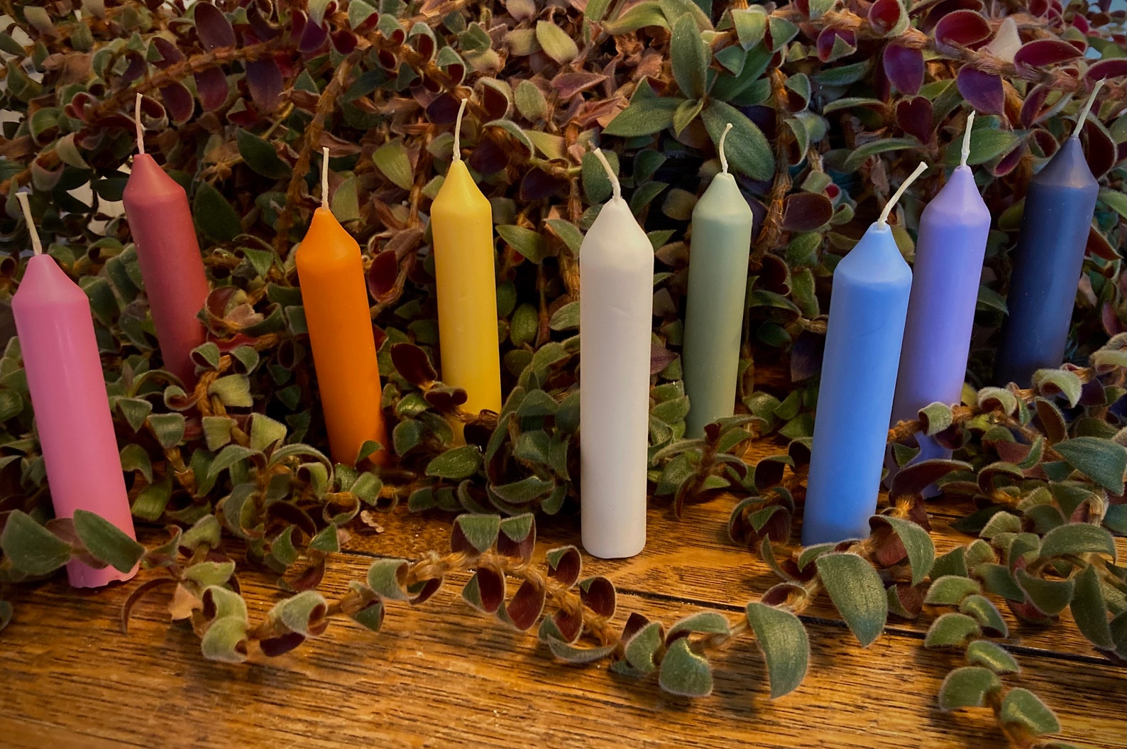 Ritual Candles 9 Color Set Etsy