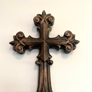 Large Wall Cross, 36, Rustic Wood Cross, Christian Decor, Church