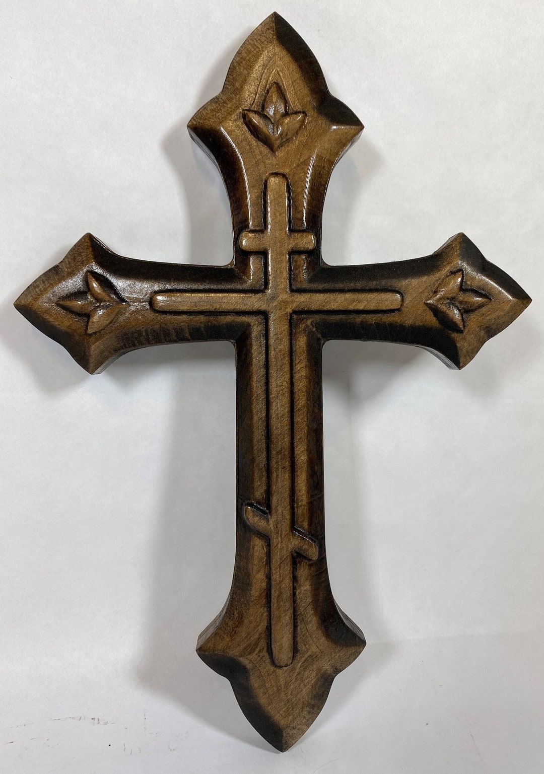 Ornate Orthodox Cross Wooden Orthodox Cross Wall Hanging Etsy