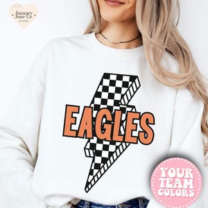 School Spirit Sweatshirt Custom School Shirt Mascot Sweatshirt Custom School Spirit Crewneck Sweatshirt Custom Team Shirt Mascot Shirt