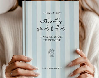 Personalized Nurse Journal, Nurse Appreciation Gift, New Nurse Gift, Nursing Student Graduation Present, BSN Nurse Graduate Nursing Notebook
