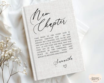 Personalized Christian Journal for Men Women, Bible Journal Notebook Religious Gift First Communion Gifts Pastor Gifts Birthday Prayer Diary