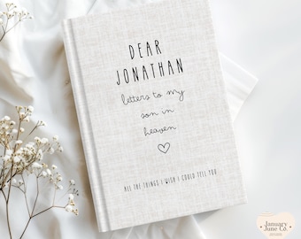 Loss of Son Memorial Journal, Letters to My Son Grief Journal, Son Memorial Gift, Loss of Son Gift, Remembrance Notebook, Sympathy Gift