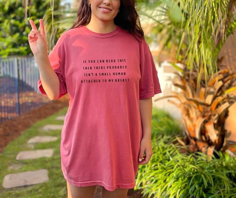 Funny Breastfeeding Shirt Comfort Colors Tshirt, Sarcastic Nursing Mom