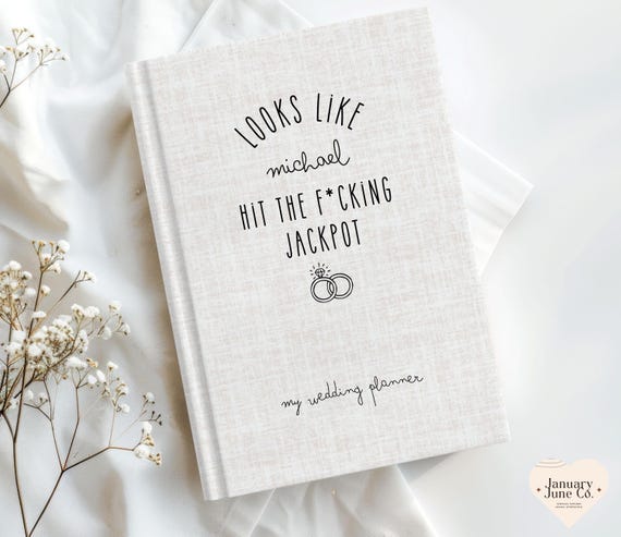 Personalized Wedding Planner Custom Bride to Be Engagement Journal Wedding Planning Notebook Bridal Shower Gift Future Mrs Keepsake Book