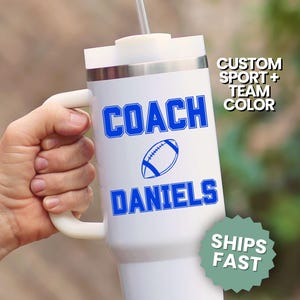 Personalized Coach Tumbler 40oz Gift for Coach Football Coach Mug,Personalized Coach Gift Idea Coach Appreciation Gift Coach Thank You Cup