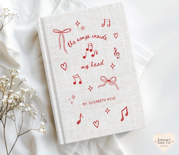 Personalized Lyric Journal, Custom Songwriter Notebook, Musician Guitar Player Gift for Songwriter Music Notebook, Songwriting Song Book