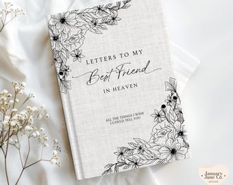 Personalized Grief Journal Friend In Heaven Notebook Best Friend Memorial Gift Grieving Friend Gift Loss of Friend Sympathy Gift Friend Loss