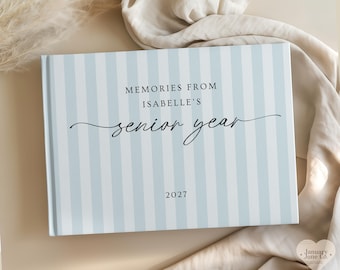 Libro de recuerdos del último año de secundaria, álbum de recortes personalizado 2027, regalo para el último año de secundaria, diario personalizado para adolescentes de secundaria, libro de fotos Senior 27