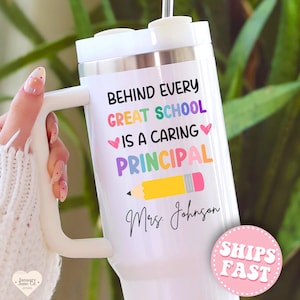 Principal Tumbler 40oz Personalized Principal Thank You Gift for Principal Appreciation Gift Mug for Principal Mug Principal Retirement Gift