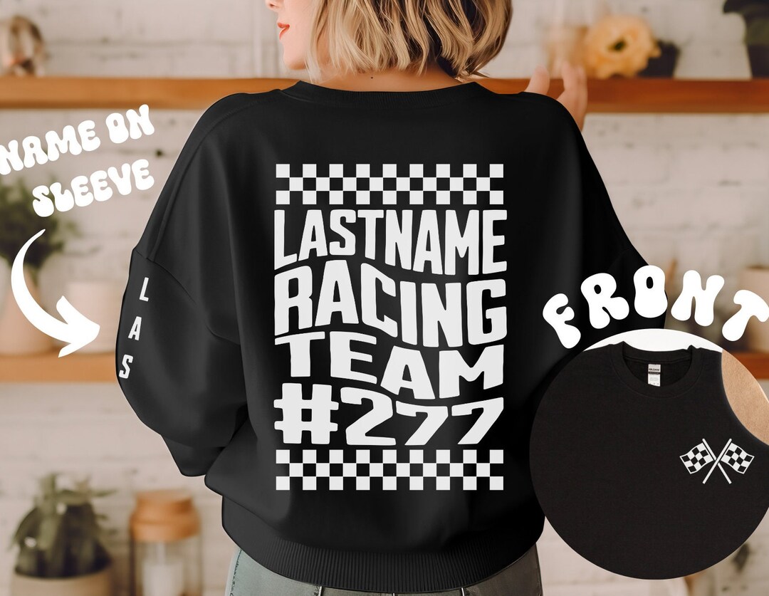 Customizable Racing Shirts Custom Racing Shirt | Motocross Hoodie Sweatshirt, Funny Race Team ...