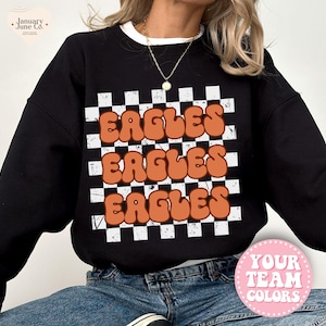 School Spirit Sweatshirt Custom School Shirt Mascot Sweatshirt Custom School Spirit Crewneck Sweatshirt Custom Team Shirt Mascot Shirt