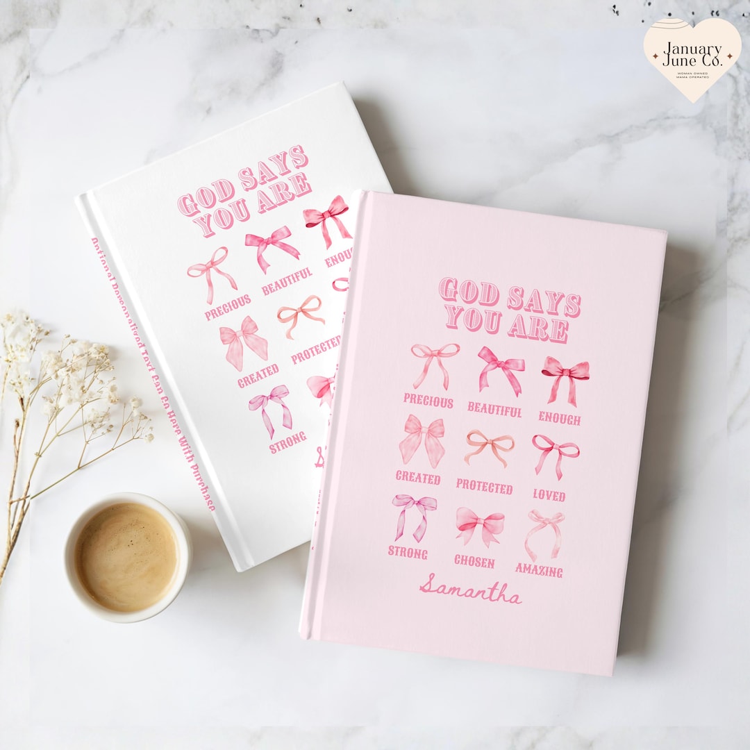 God Says You Are Bible Verse Journal Personalized Christian Prayer ...