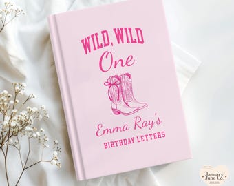 Custom Wild One First Birthday Keepsake Baby Personalized Baby Memory Book New Baby Journal Baby Shower Gift Letters to My Daughter Notebook