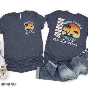Family Vacation Shirts for Family Trip Matching Group T-shirts for Family Vacation 2025 Tee Custom 2025 Family Vacation Beach Vacay Tshirts