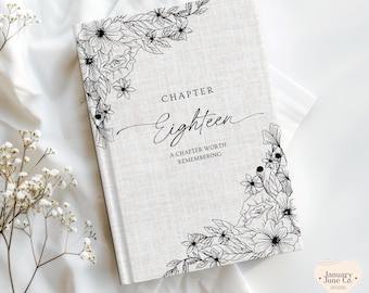 18th Birthday Gift, Chapter Eighteen Journal, Custom Birthday Gift for Eighteenth Birthday, Personalized 18 th Birthday Gift for Girl