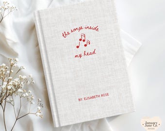 Personalized Lyric Journal, Custom Songwriter Notebook, Musician Guitar Player Gift for Songwriter Music Notebook, Songwriting Song Book