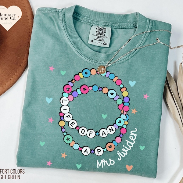 Comfort Colors Life of an Assistant Principal Shirt Custom Name Assistant Principal Tshirt Personalized AP Shirt Friendship Bracelet Tshirt
