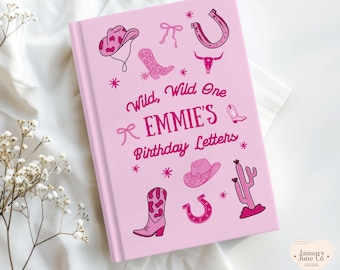 Custom Wild One First Birthday Keepsake Baby Personalized Baby Memory Book New Baby Journal Baby Shower Gift Letters to My Daughter Notebook