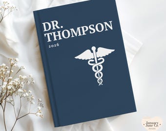 Doctorate Graduation Gift, Personalized Journal for Ph.D. Graduate, Doctoral Student Custom Gift, New Doctor Gift, Dr Appreciation Thank You
