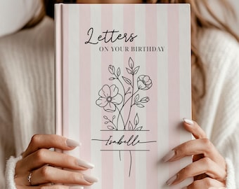 Birthday Letters Book Girl Letters to My Daughter on Your Birthday 1st Birthday Keepsake Memory Book New Baby Shower Gift Party Guest Book