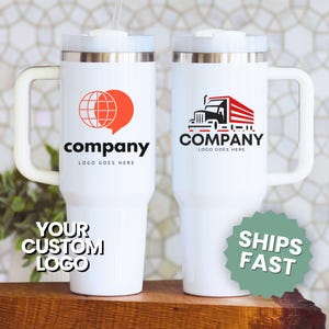 Custom Logo Tumbler 40oz Promotional Item Corporate Gift for Employee Bulk Tumbler Client Gift with Business Logo Travel Mug Custom Company