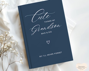 Grandma Journal Grandmother Gift from Grandson Memory Book Mother's Day Gift for Nana Birthday Gift for Mom Grandparents Day Gift