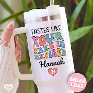 21st Birthday Tumbler 40oz 21st Birthday Cup for Birthday Tumbler for 21st Birthday Gift for Friend Personalized 21st Birthday Party Favor
