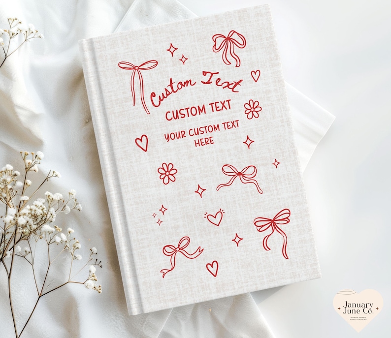 Personalized Notebook With Custom Text, Custom Journal Book, Custom ...