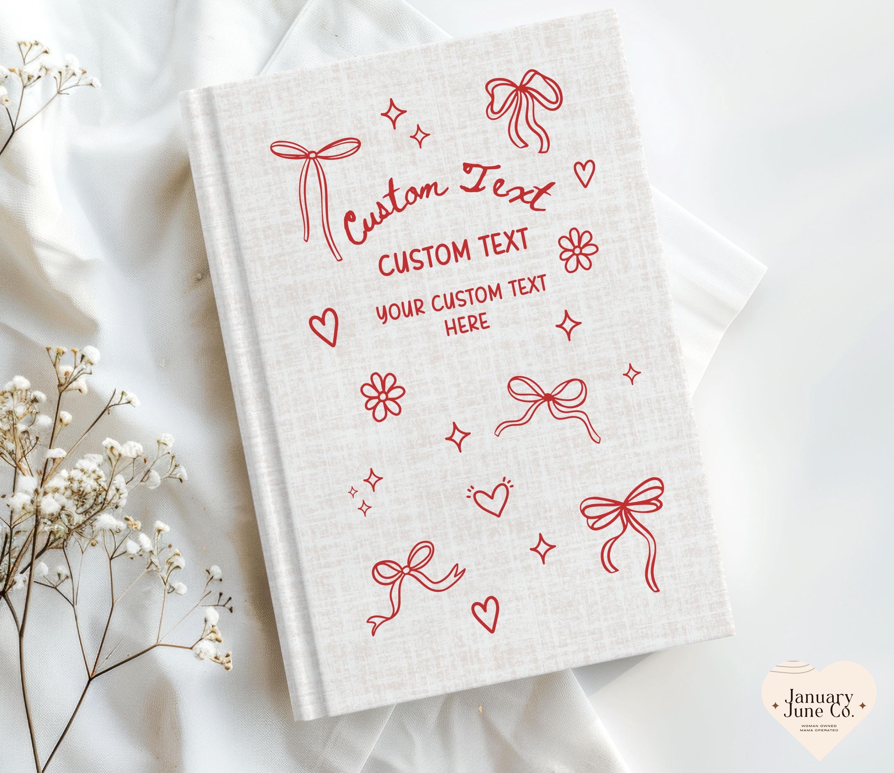 Personalized Notebook With Custom Text, Custom Journal Book, Custom ...