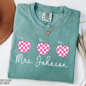 Teacher Shirt, Teacher Comfort Colors Tshirt, Teacher Name Shirt Custom Teacher Tshirt, Teacher Back to School Shirt Comfort Colors Tee