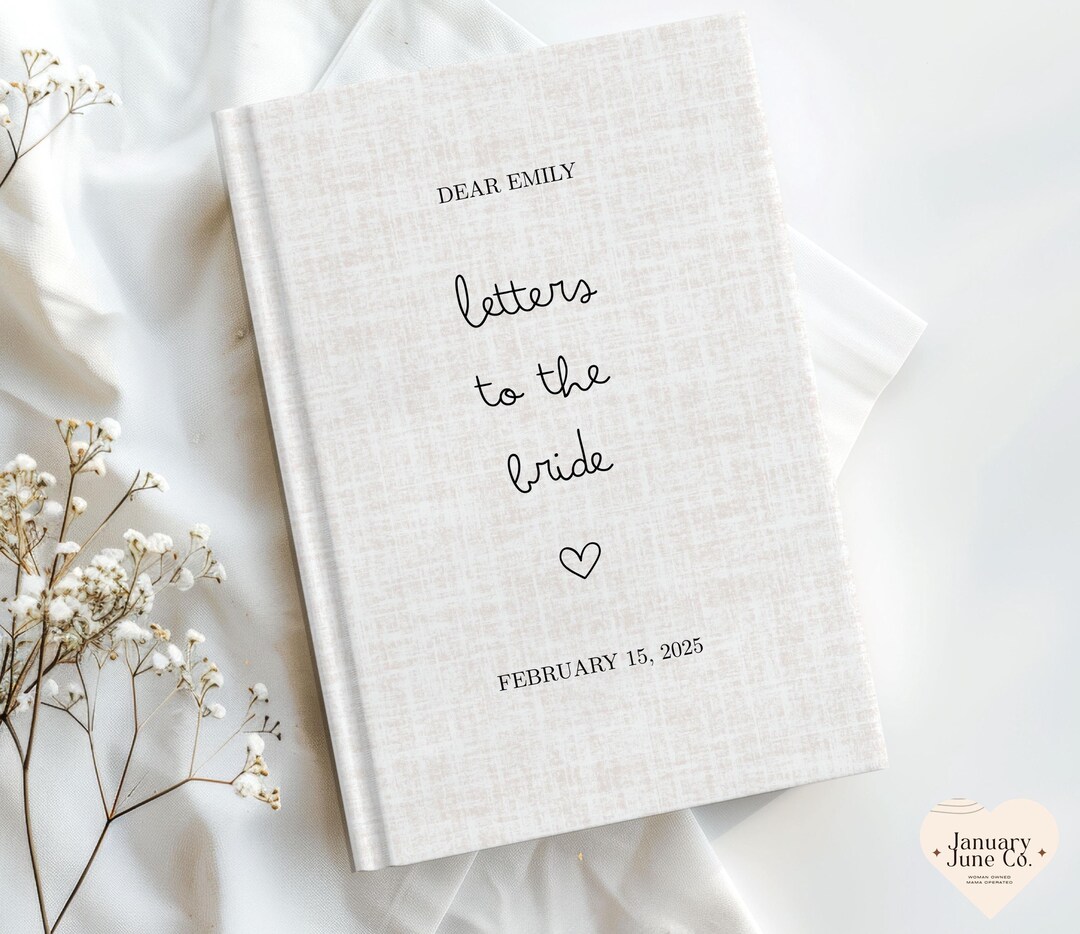 Custom Letters to the Bride Book Wedding Planning Journal Engagement ...