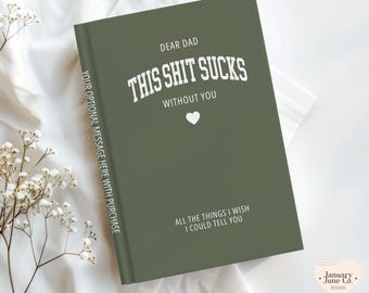 Loss of Dad Sympathy Gift for Loss of Father Memorial Gift Grief Journal for Dad Remembrance Notebook Personalized Letters to Dad in Heaven