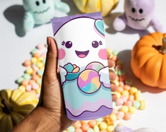Cute Pastel Tumbler 20oz, Colorful Travel Mug, Happy Drinkware, Kids&#39; Gift, Fun Cup for All Ages