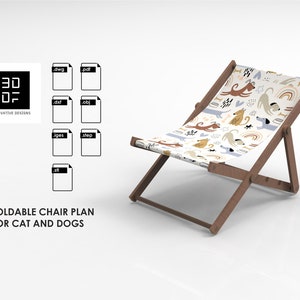 Portable Foldable Chair Plan for Cats and Dogs.