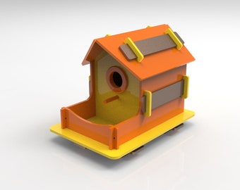 Wooden birdhouse