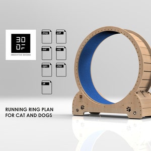 Running Wheel Plans for Cats and Dogs.