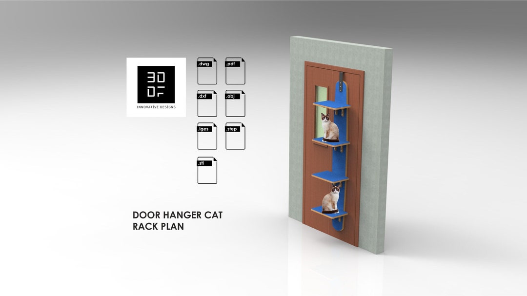 Door Hanger Cat Rack Plan. - Etsy