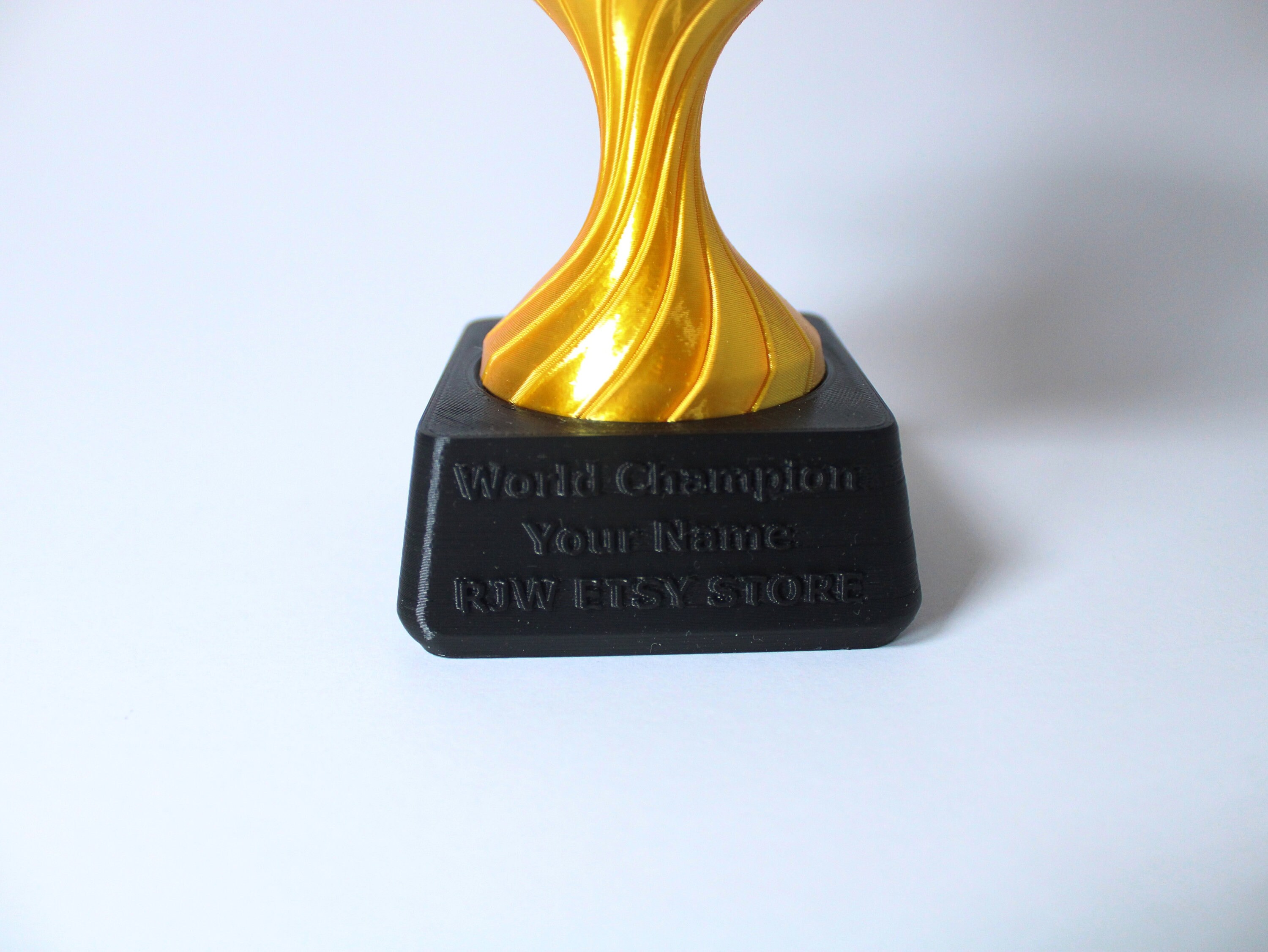 Trophée entièrement personnalisable, Trophée personnalisé, Trophée  personnalisé, Fait main, Imprimé en 3D, Prix, Grand Trophée, Coupe d'Or -   France