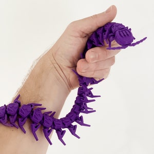 Giant Centipede Fidget Toy, Articulated Fidget Toy, Flexible Fidget Toy, ADHD Fidget Toy, Stress Management Toy, Insect Desk Toy
