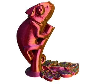 Magical Colour-Changing Gradient Chameleon Pen Holder - Unique Desk Organizer for Office Supplies and Stationery Storage