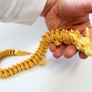 Fire Dragon, Fidget Toy, Articulated Fidget Toy, Flexible Fidget Toy, ADHD Fidget Toy, Stress Management Toy, Dungeons and Dragons