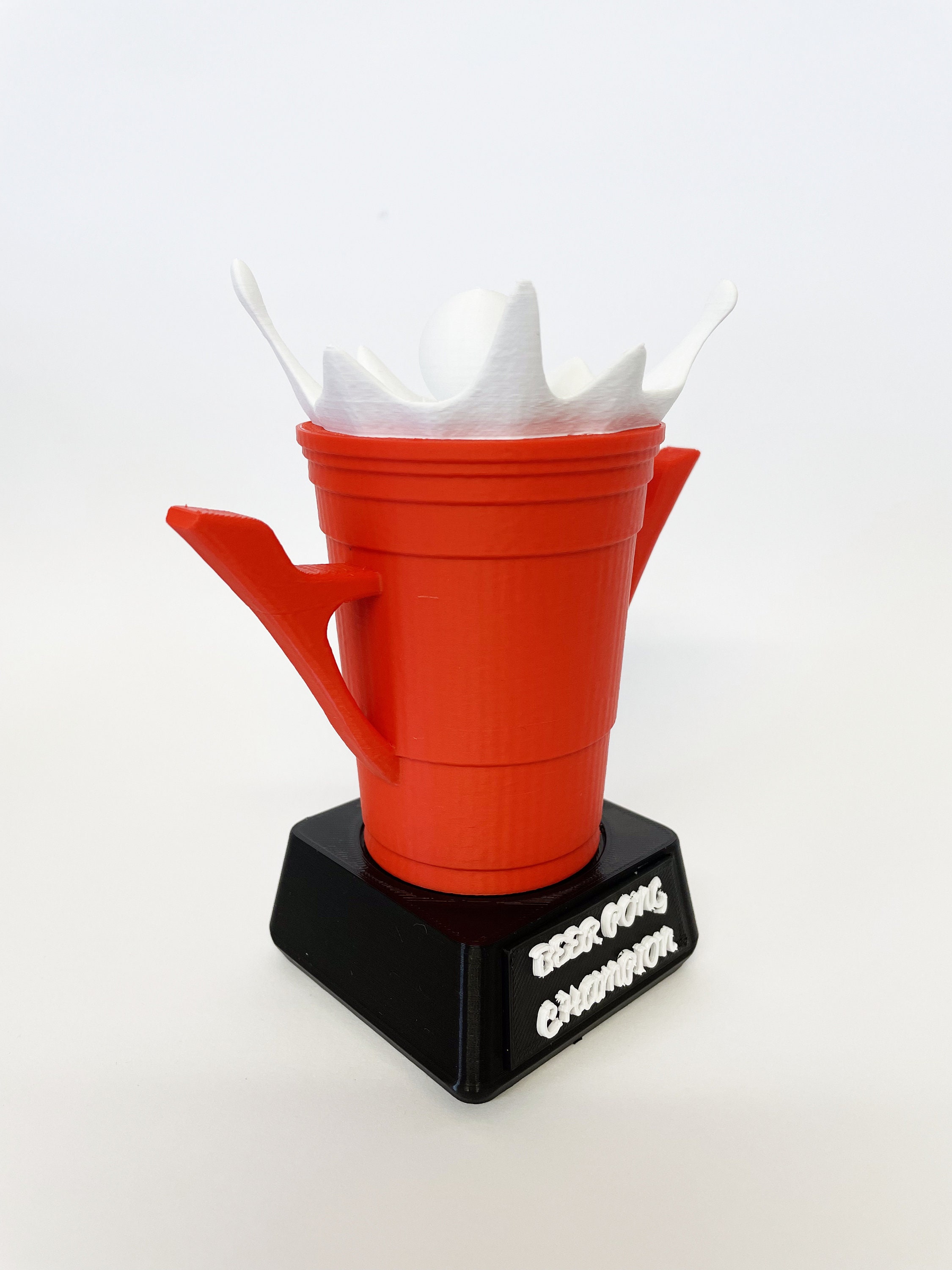 Beer Pong Trophy Award Competition 3D Printed Trophy Etsy