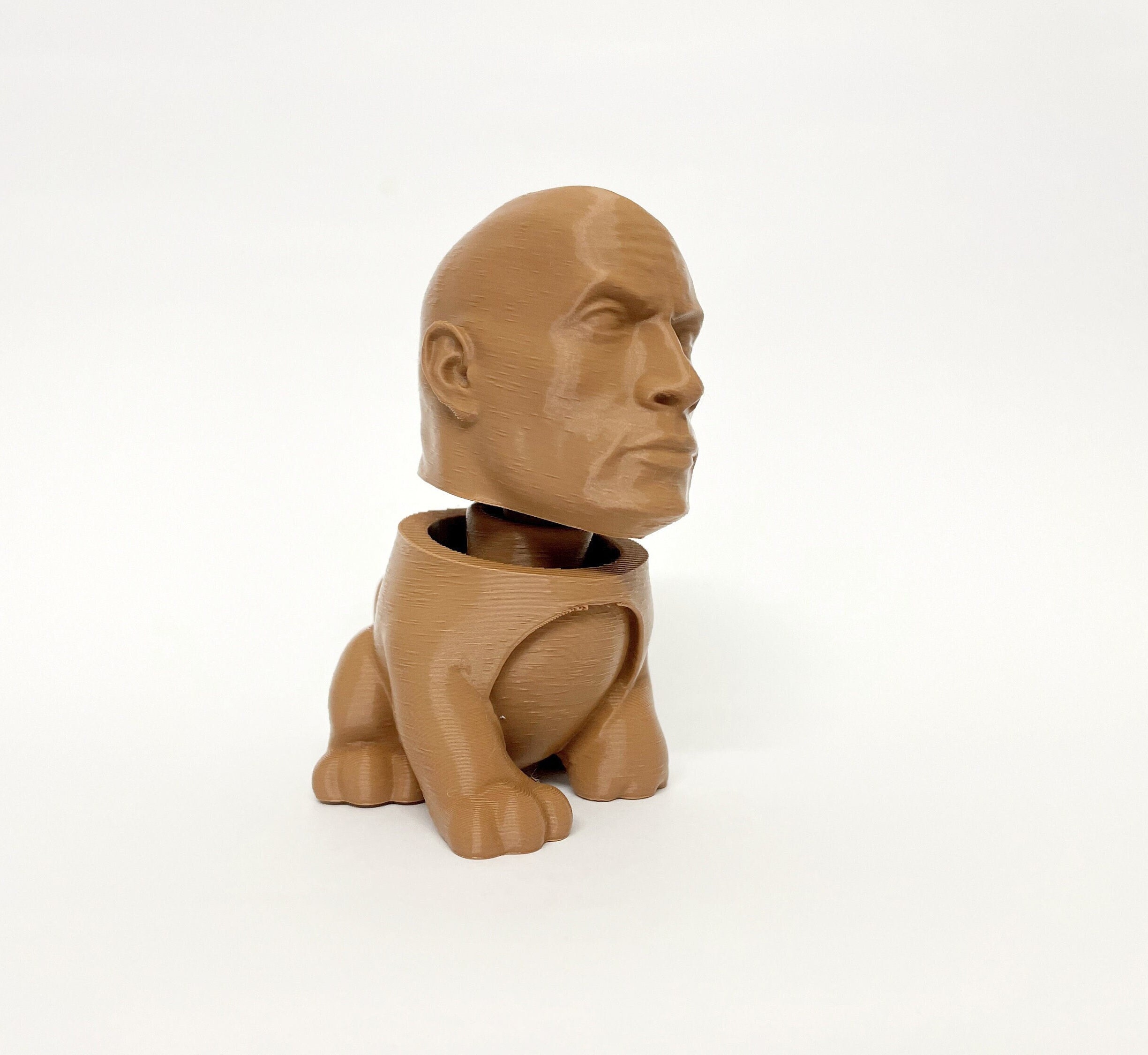 3D Printed Dwayne Johnson Bobble Head: WWE Car Desk Buddy - Etsy België, image size:2449x2250