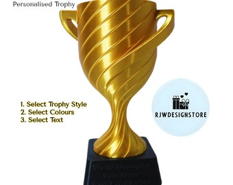 Personalisierte Trophäe, 3D gedruckt, Gold Cup, benutzerdefinierte Trophäe, Golf Trophäe, große Trophäe, Gold Auszeichnung