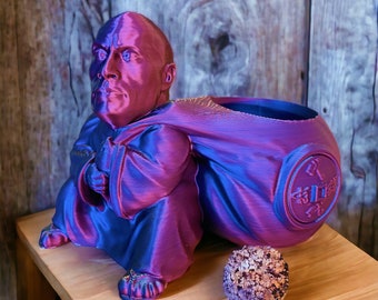 Dwayne The Rock Johnson Wrestling Gifts - WWE Inspired 3D Printed Buddha Planter Pot Desk Storage - RJW Design Store